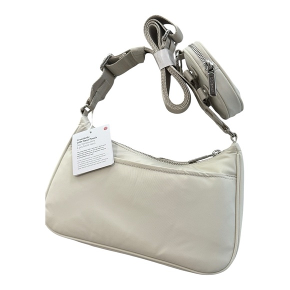 Lululemon Cream Crossbody Bag Bone color on tag